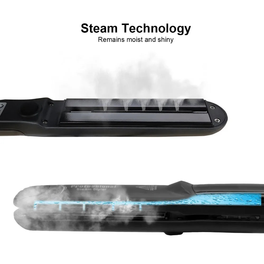 Luxivire SteamGlide Pro - Alisador a Vapor Profissional com Óleo de Argan