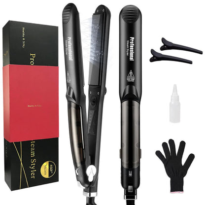 Luxivire SteamGlide Pro - Alisador a Vapor Profissional com Óleo de Argan