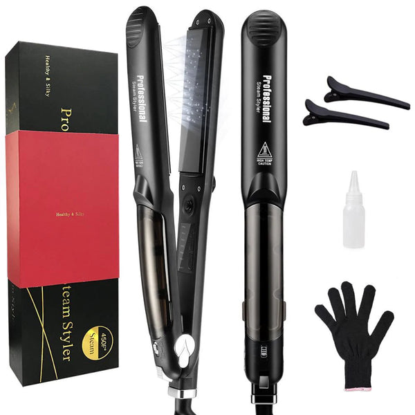 Luxivire SteamGlide Pro - Alisador a Vapor Profissional com Óleo de Argan