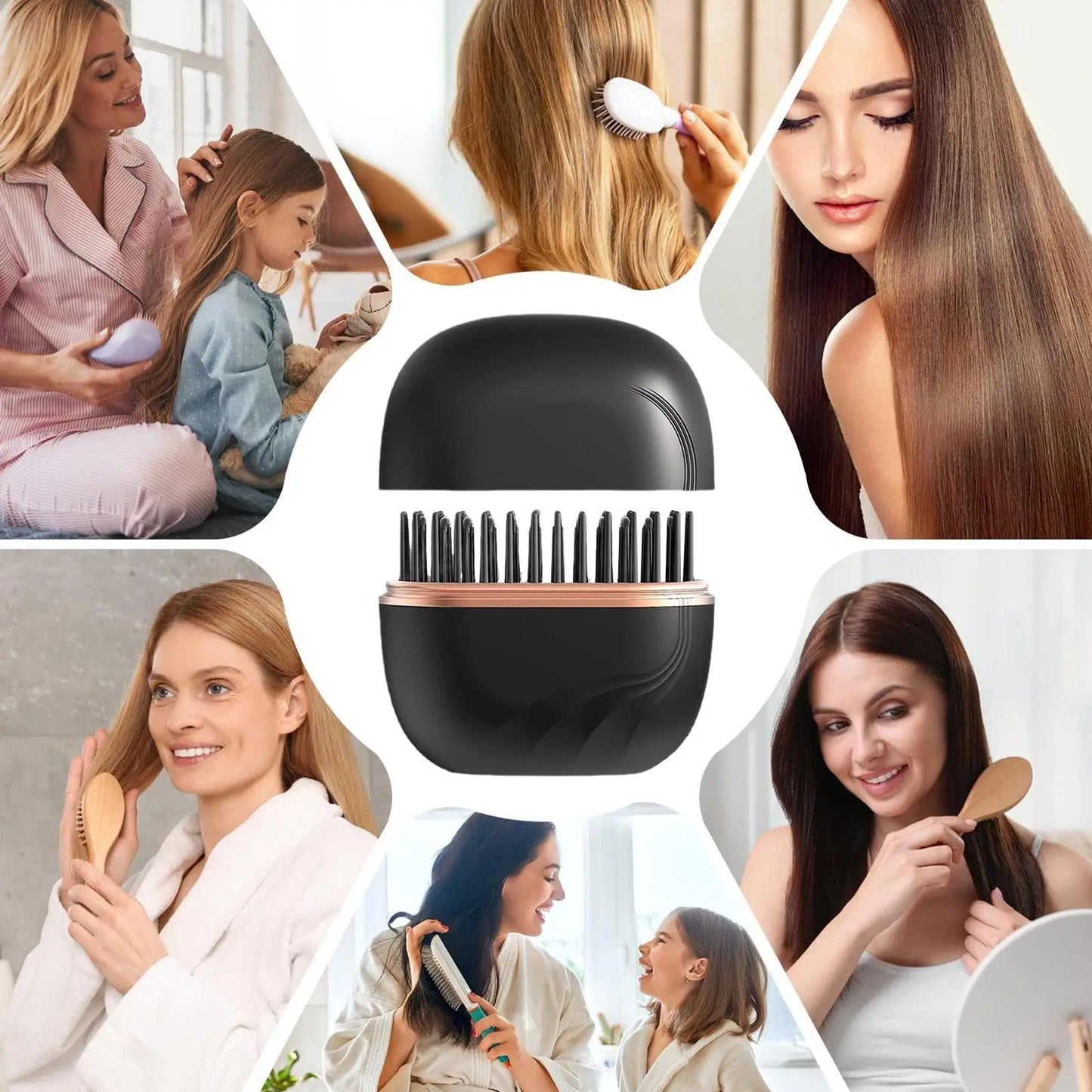 Luxivire GlideMini Pro - Escova Alisadora Portátil Sem Fios