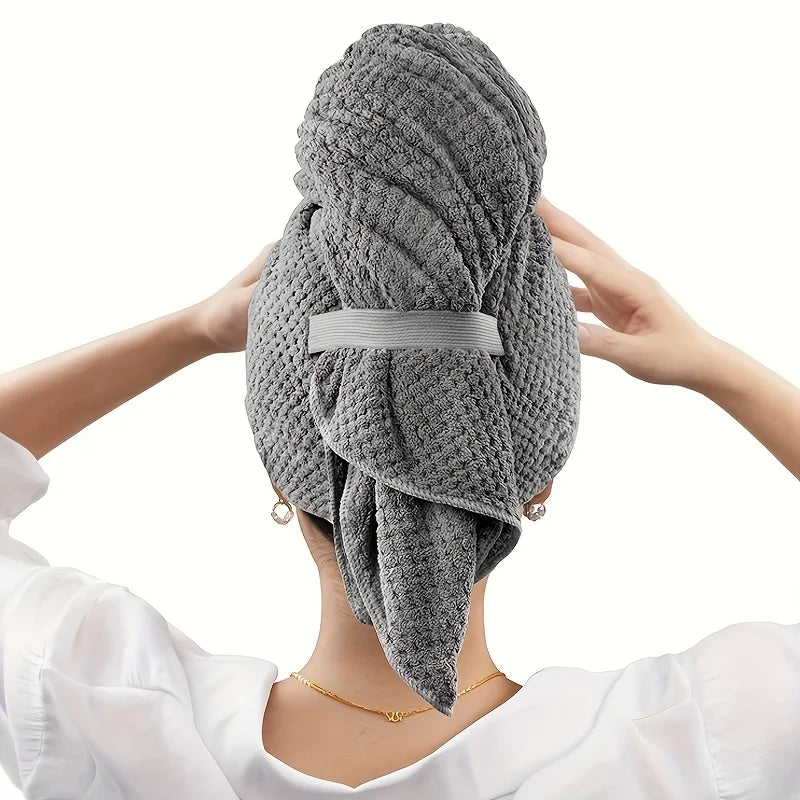 Luxivire DryLux Towel Wrap - Toalha de Microfibra para Secagem Rápida do Cabelo