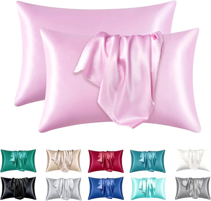 Luxivire SilkRest Pillowcase Set - Fronhas em Cetim para Cabelo e Pele (2 Unidades)