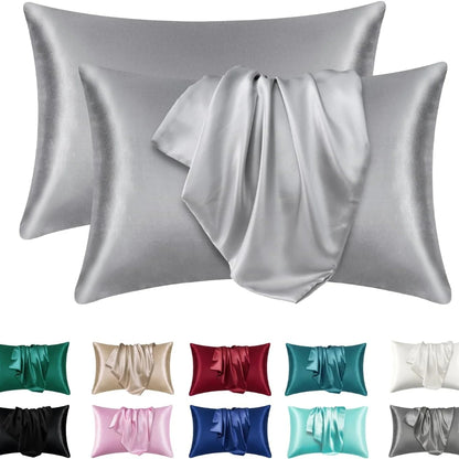 Luxivire SilkRest Pillowcase Set - Fronhas em Cetim para Cabelo e Pele (2 Unidades)