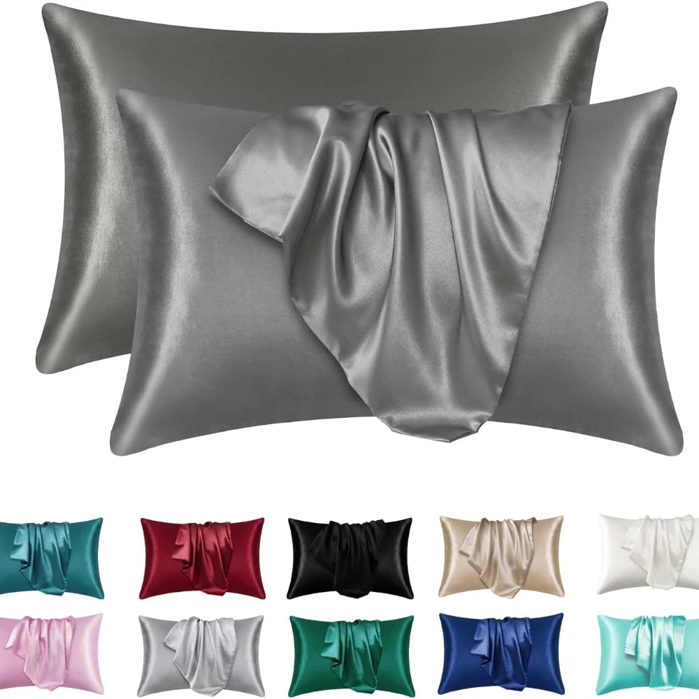 Luxivire SilkRest Pillowcase Set - Fronhas em Cetim para Cabelo e Pele (2 Unidades)