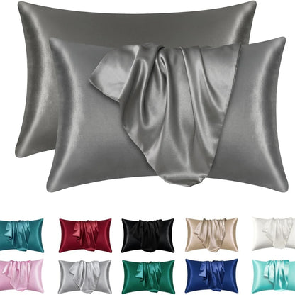 Luxivire SilkRest Pillowcase Set - Fronhas em Cetim para Cabelo e Pele (2 Unidades)