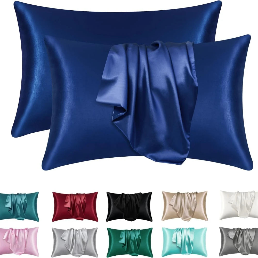 Luxivire SilkRest Pillowcase Set - Fronhas em Cetim para Cabelo e Pele (2 Unidades)
