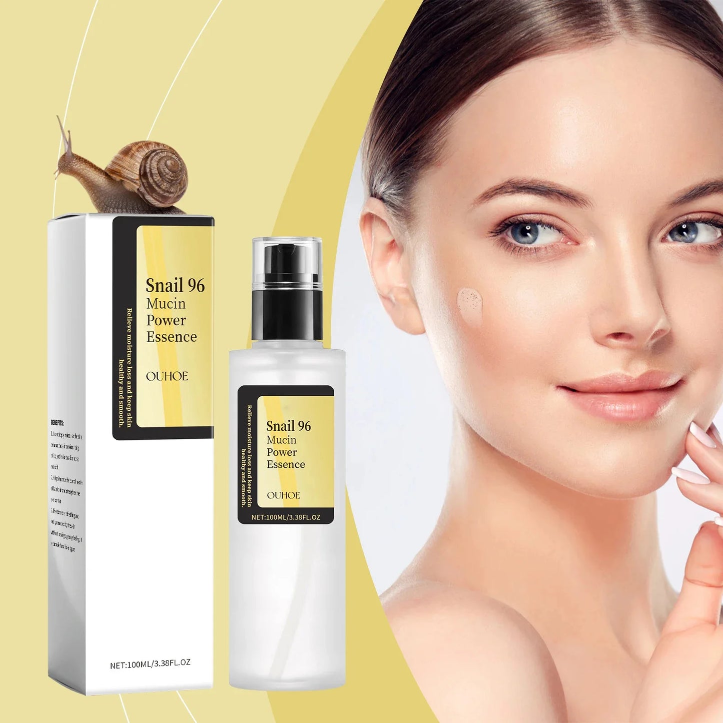 Luxivire SnailGlow Essence - Essência Facial com Mucina de Caracol