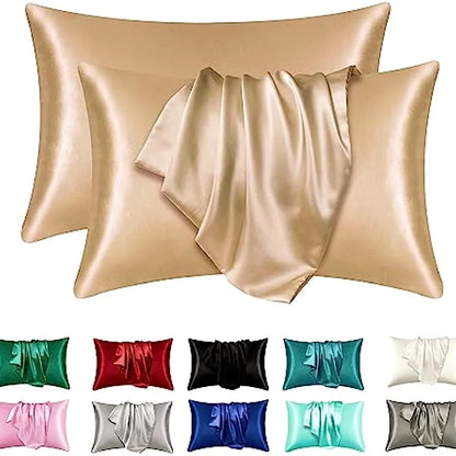 Luxivire SilkRest Pillowcase Set - Fronhas em Cetim para Cabelo e Pele (2 Unidades)