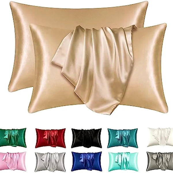 Luxivire SilkRest Pillowcase Set - Fronhas em Cetim para Cabelo e Pele (2 Unidades)