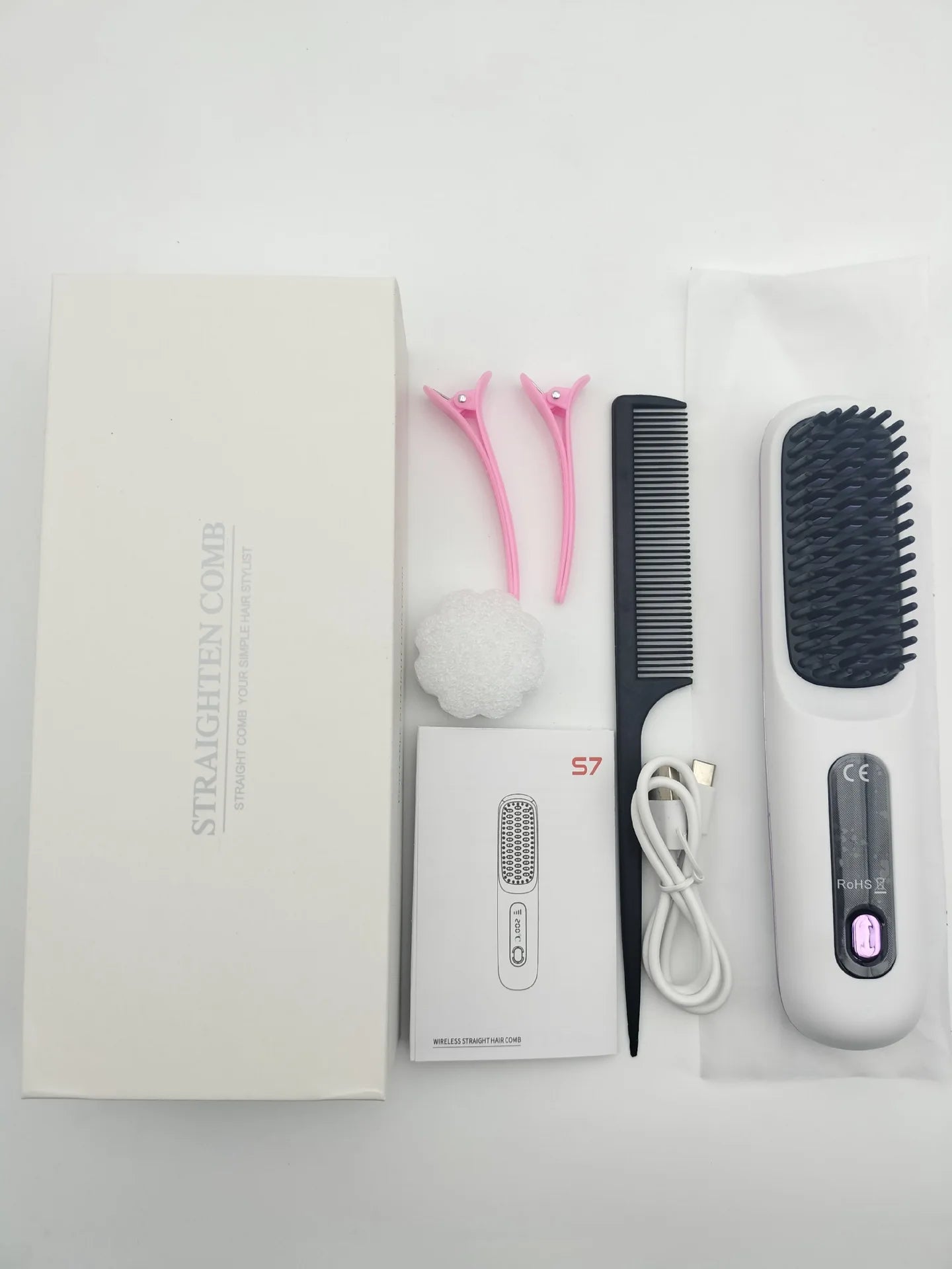 Luxivire IonicGlide Pro - Escova Alisadora Portátil Sem Fios