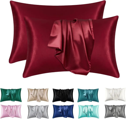 Luxivire SilkRest Pillowcase Set - Fronhas em Cetim para Cabelo e Pele (2 Unidades)