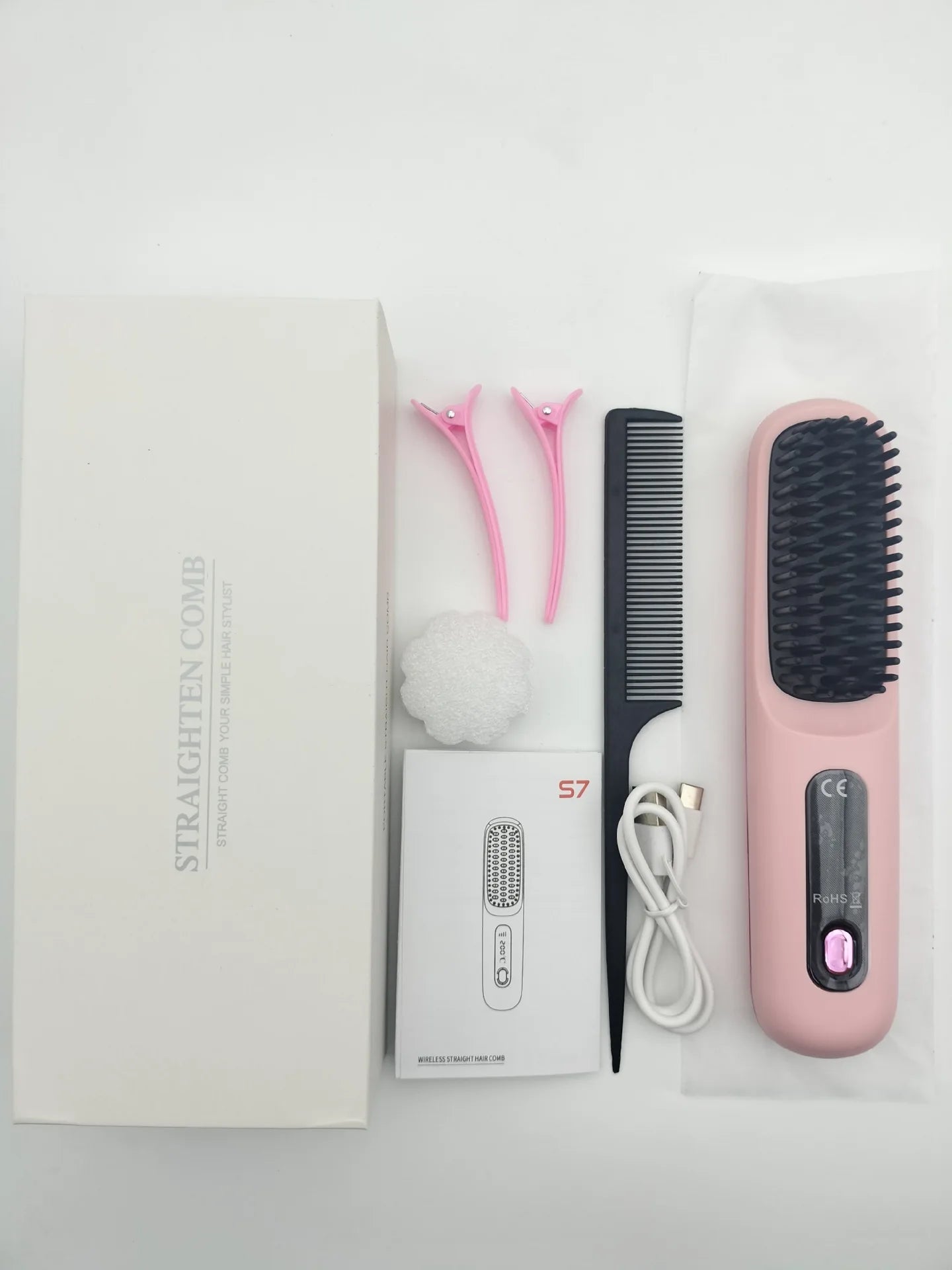Luxivire IonicGlide Pro - Escova Alisadora Portátil Sem Fios