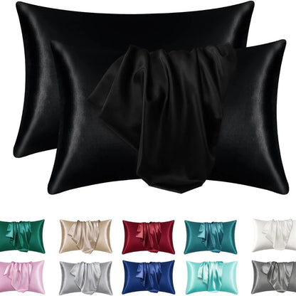 Luxivire SilkRest Pillowcase Set - Fronhas em Cetim para Cabelo e Pele (2 Unidades)