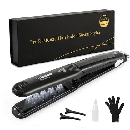Luxivire SteamGlide Pro - Alisador a Vapor Profissional com Óleo de Argan