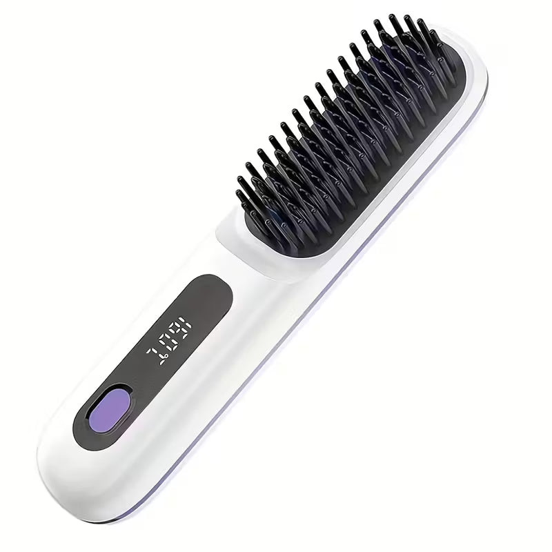 Luxivire IonicGlide Pro - Escova Alisadora Portátil Sem Fios