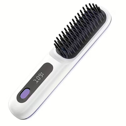Luxivire IonicGlide Pro - Escova Alisadora Portátil Sem Fios